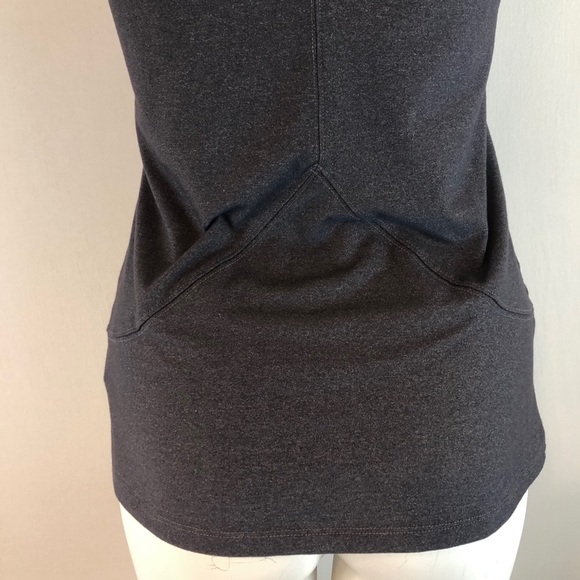 Athleta Grey V- Neck Workout Top Size Small - Picture 6 of 12